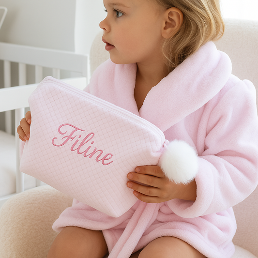 Gepersonaliseerde Toilettas met pompon