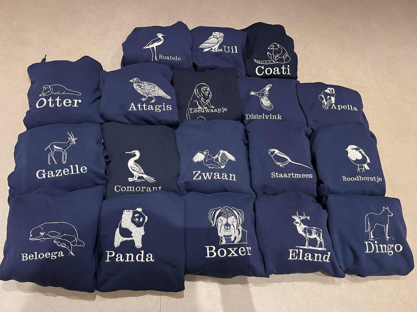 Gepersonaliseerde groepstruien (minimale afname 5 stuks)