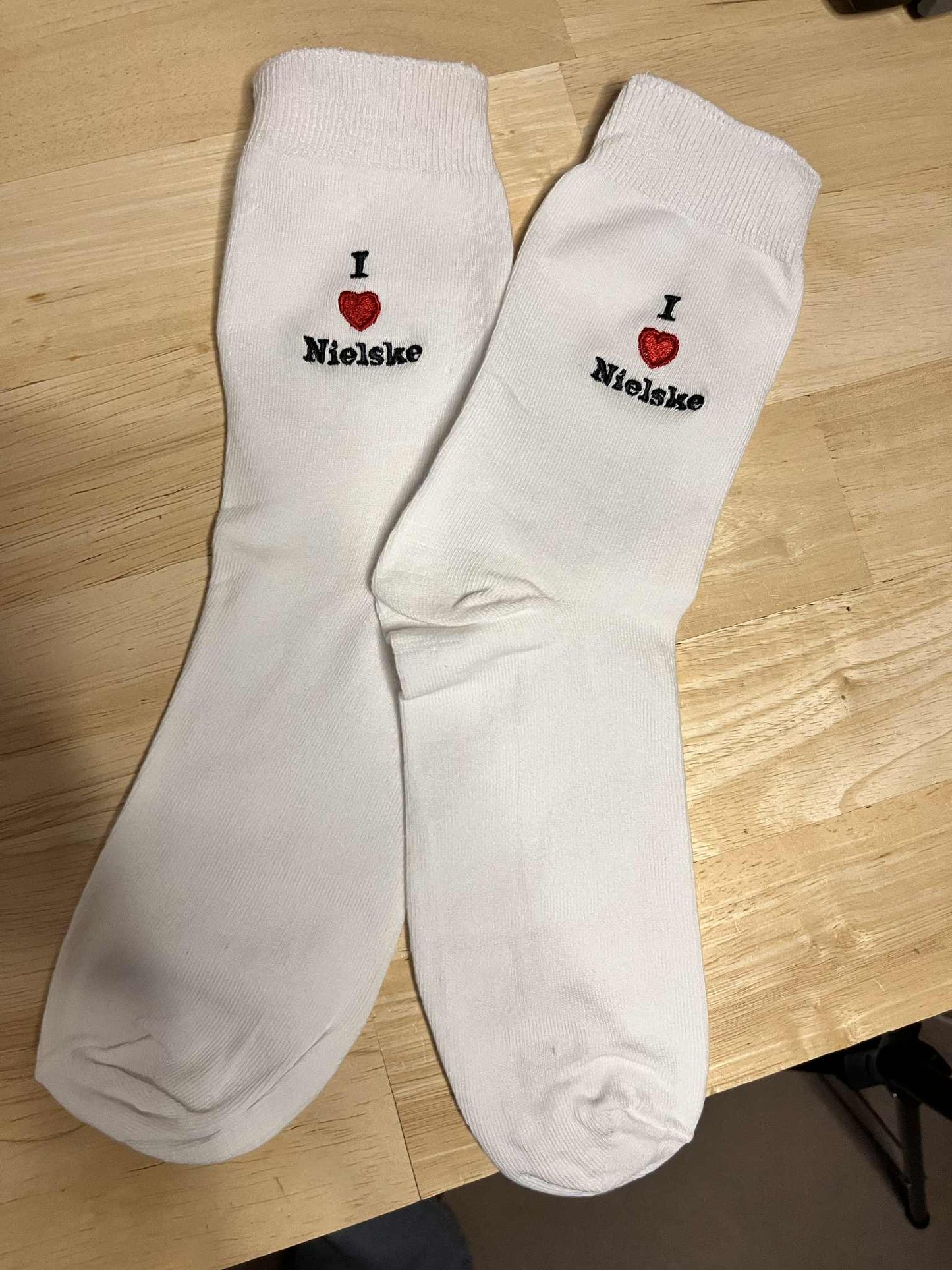 Gepersonaliseerde sokken met tekst of tekening