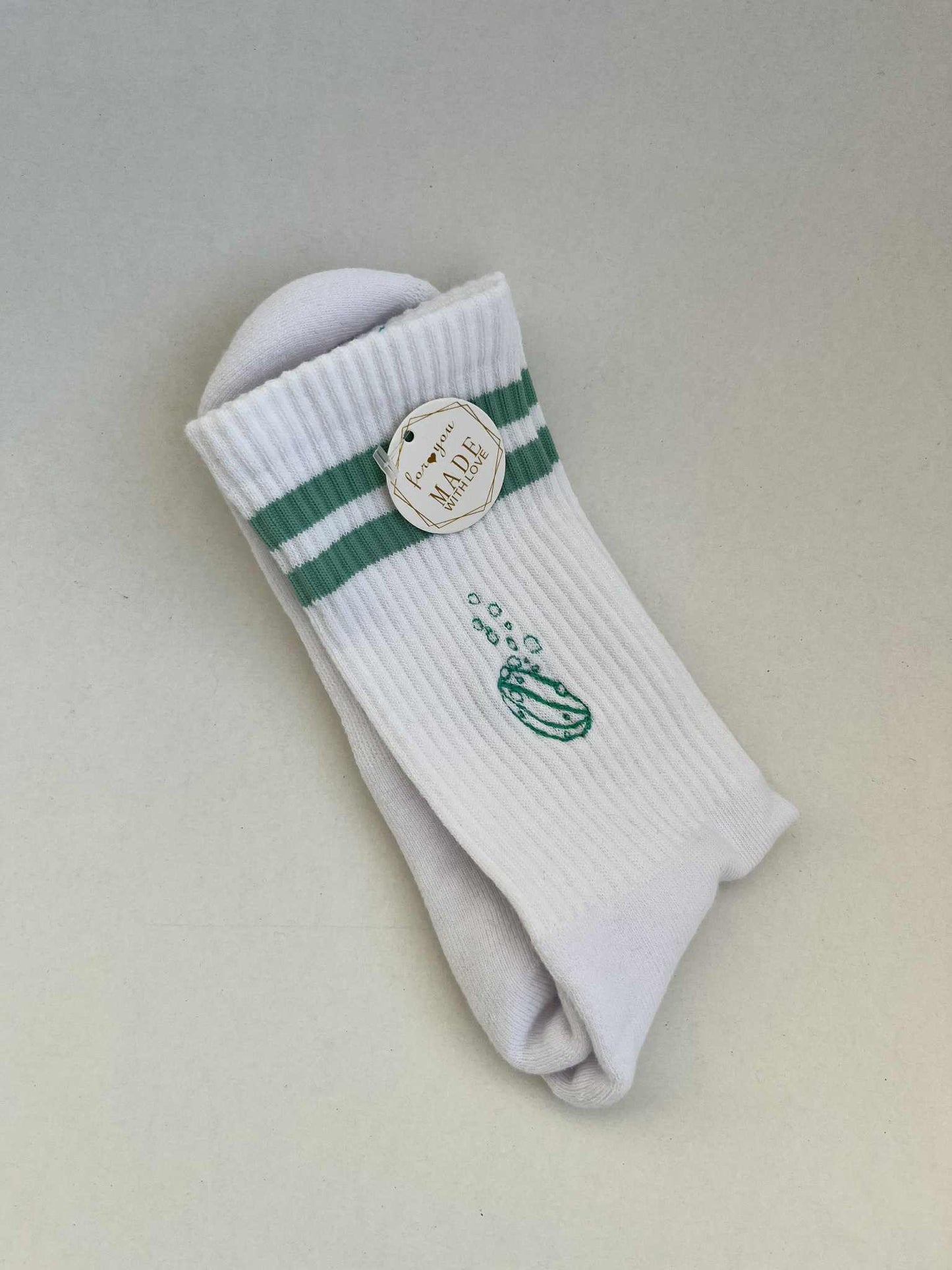 Gepersonaliseerde tennis sokken met tekst of tekening