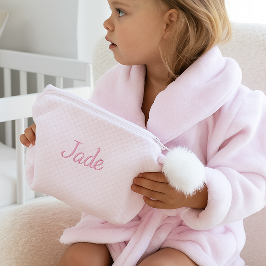 Gepersonaliseerde Toilettas met pompon