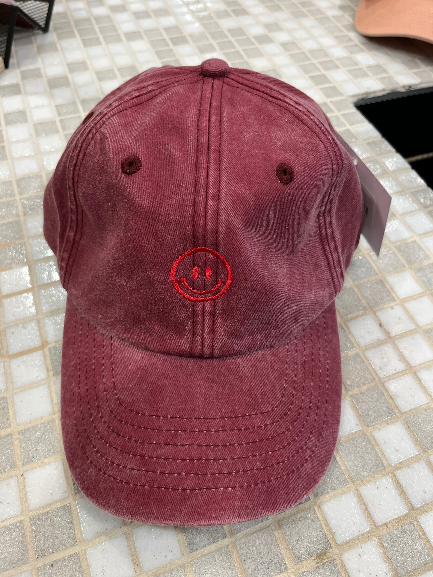 Gepersonaliseerde vintage pet met geborduurde tekst
