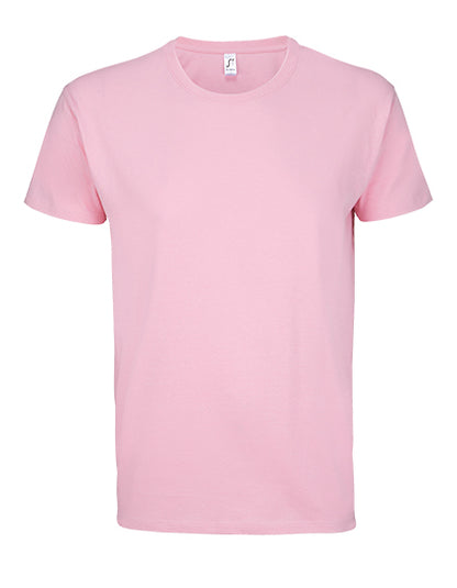 Gepersonaliseerd unisex T-shirt met borduurwerk op linker borst