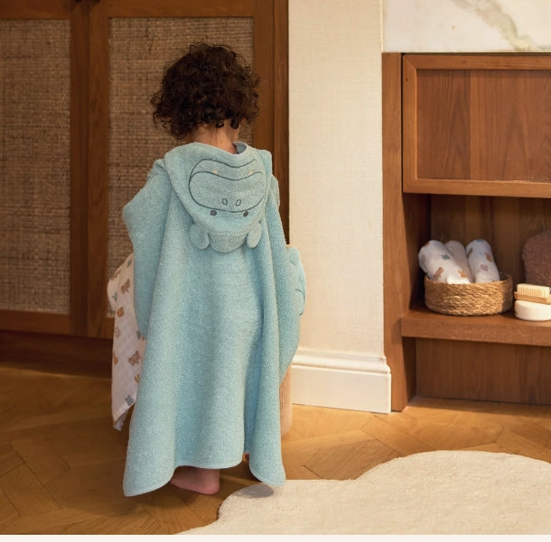 Gepersonaliseerde poncho Pauw of nijlpaard