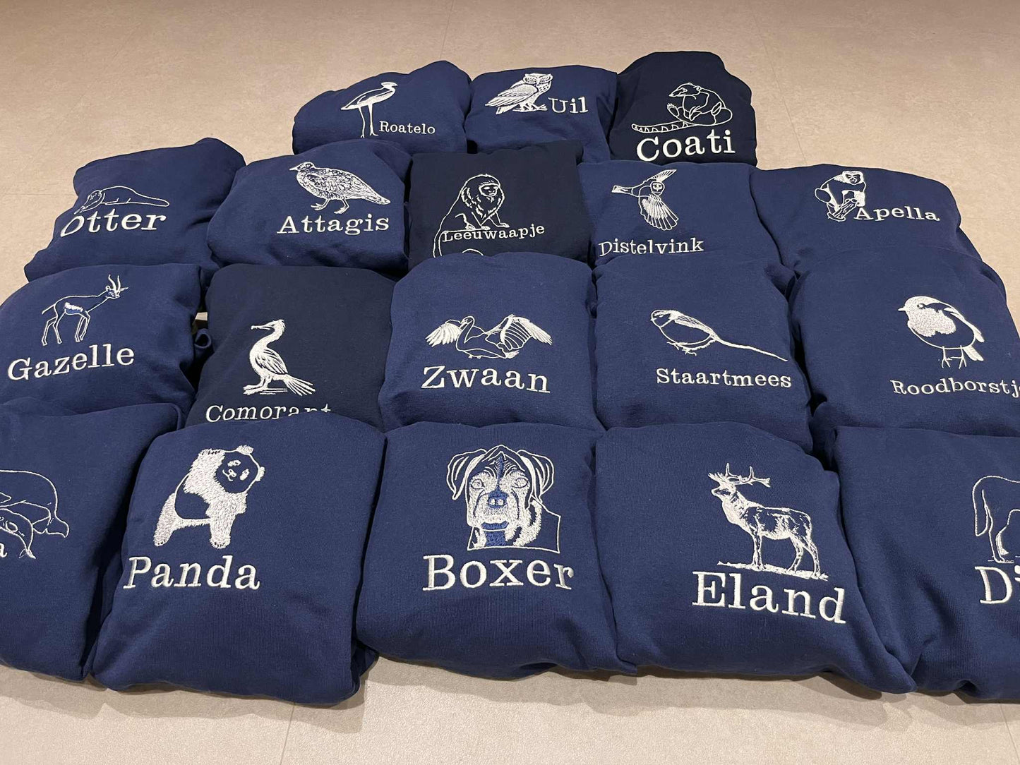 Gepersonaliseerde groepstruien (minimale afname 5 stuks)