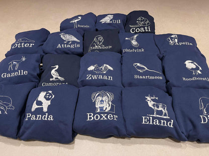 Gepersonaliseerde groepstruien (minimale afname 5 stuks)