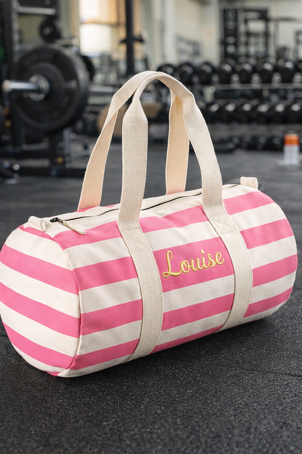 Gepersonaliseerde logeertas met geborduurde naam