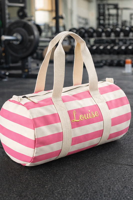 Gepersonaliseerde logeertas met geborduurde naam