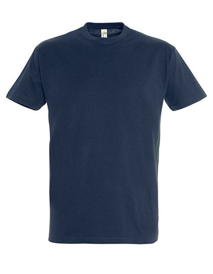 Gepersonaliseerd unisex T-shirt met borduurwerk op linker borst